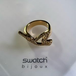Swatch Bijoux Gold PVD Ring - size 6
